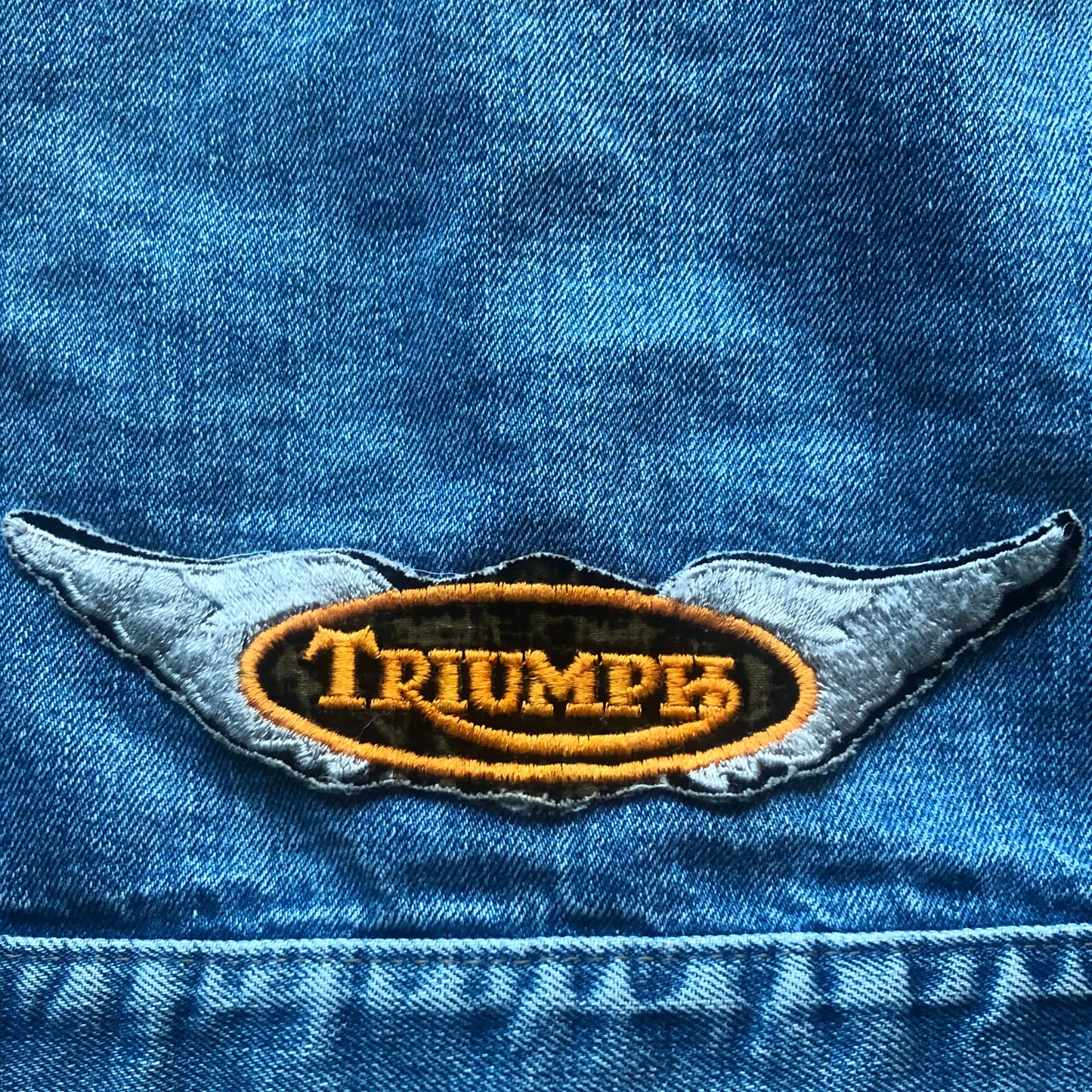 Vintage Western Men’s Roebucks Denim Vest with Patch