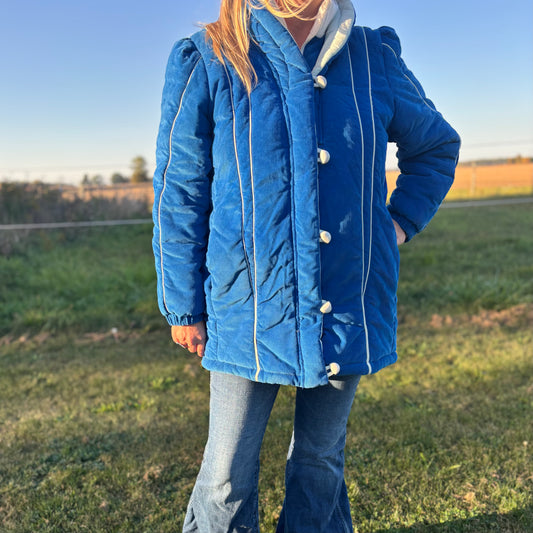 Vintage Women’s Windy Weather Corduroy Puffy Jacket