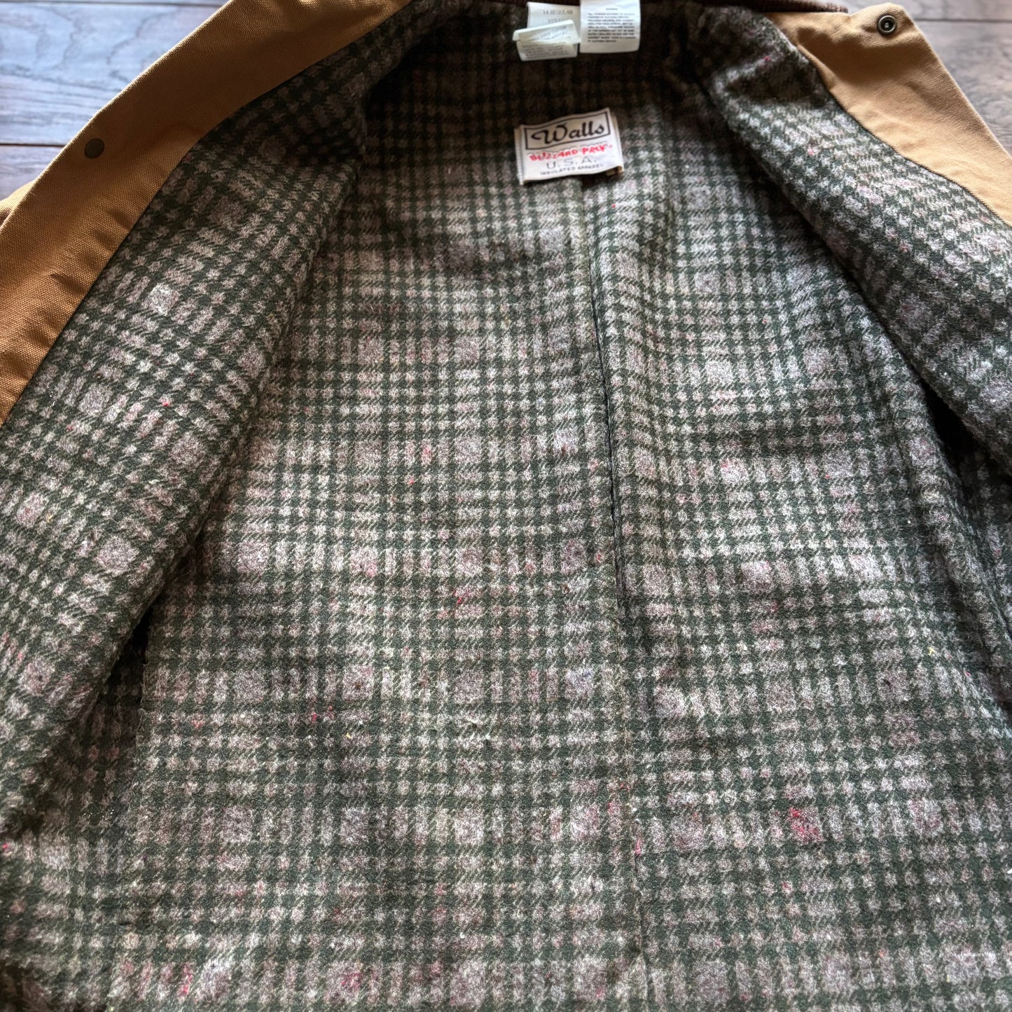 Vintage Youth Walls Blizzard Pruf Blanket Lined Canvas Chore Jacket | Made in USA