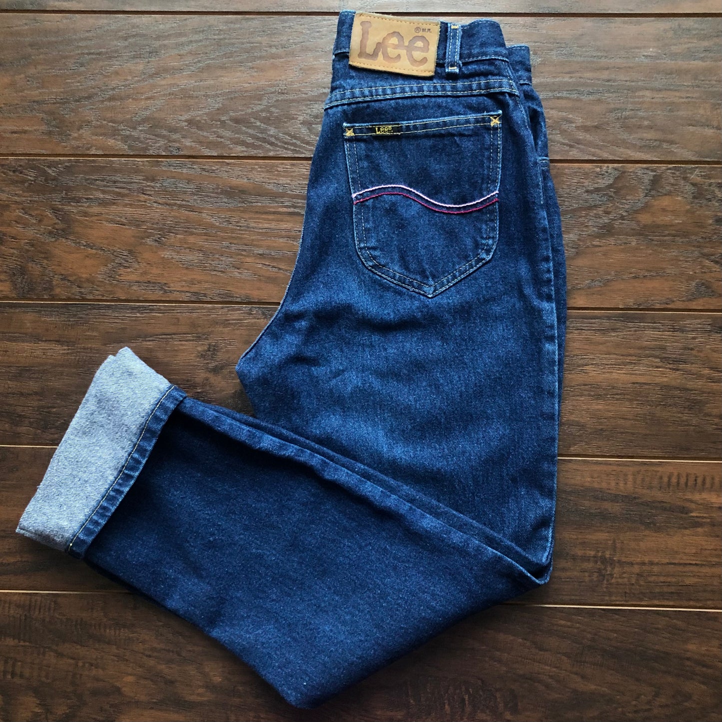 Vintage Western Women’s High Waisted Lee Jeans with Embroidered Back Pockets| Made in USA-Union Made