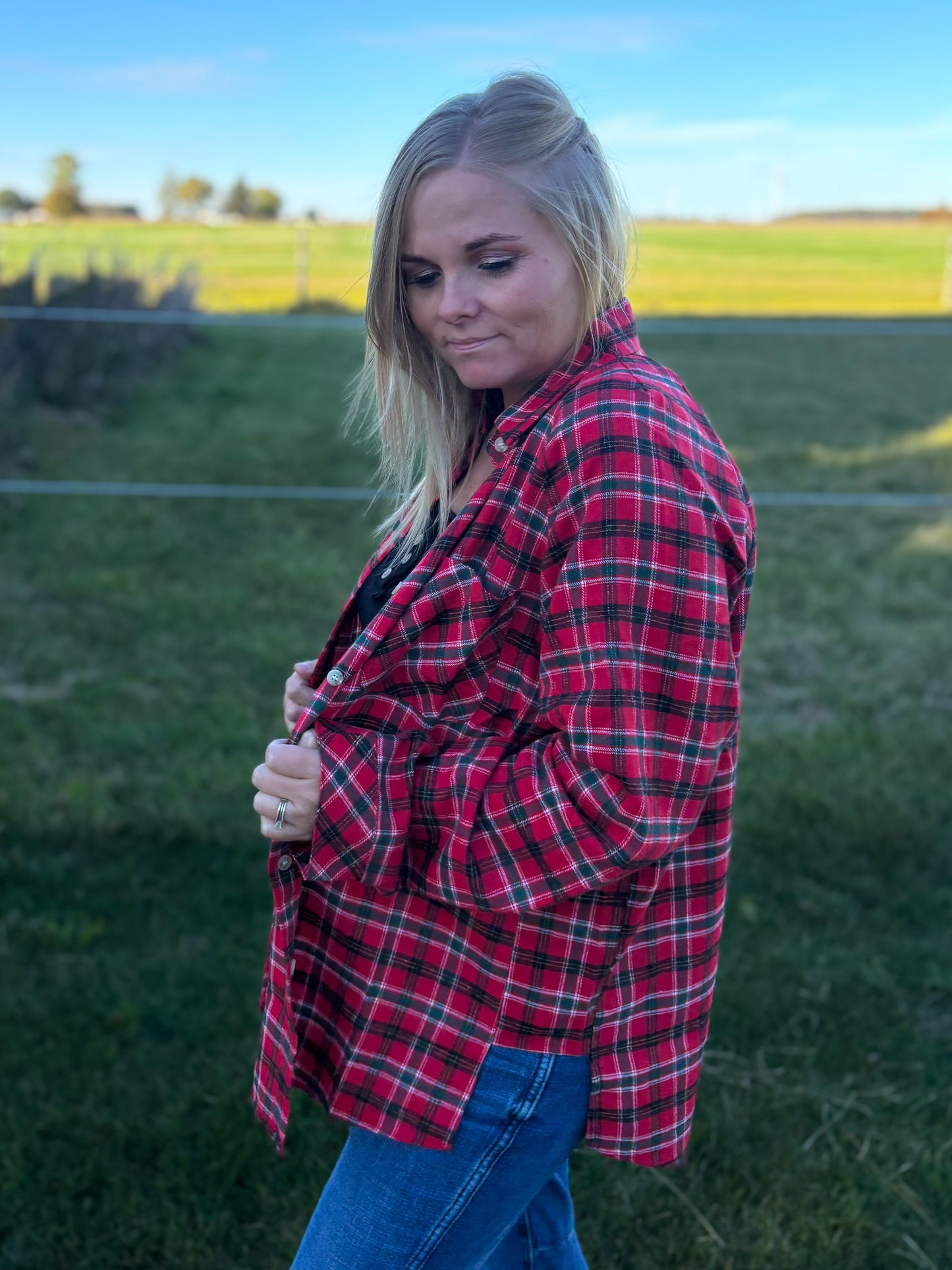 Saddle Up Santa Flannel Shirt