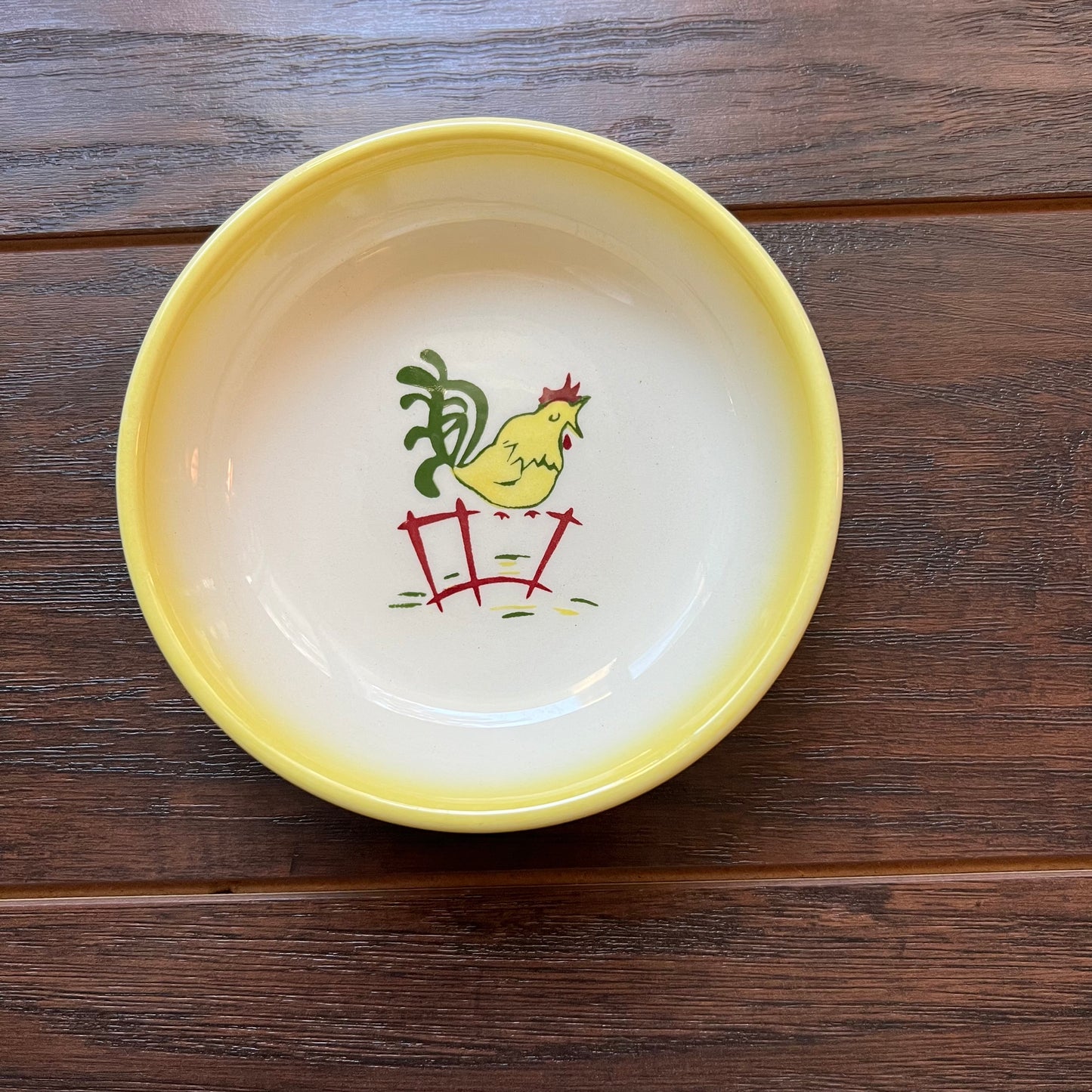 1950’s Farmhouse Yellow Brock of California Fruit Bowls and Large Serving Bowls