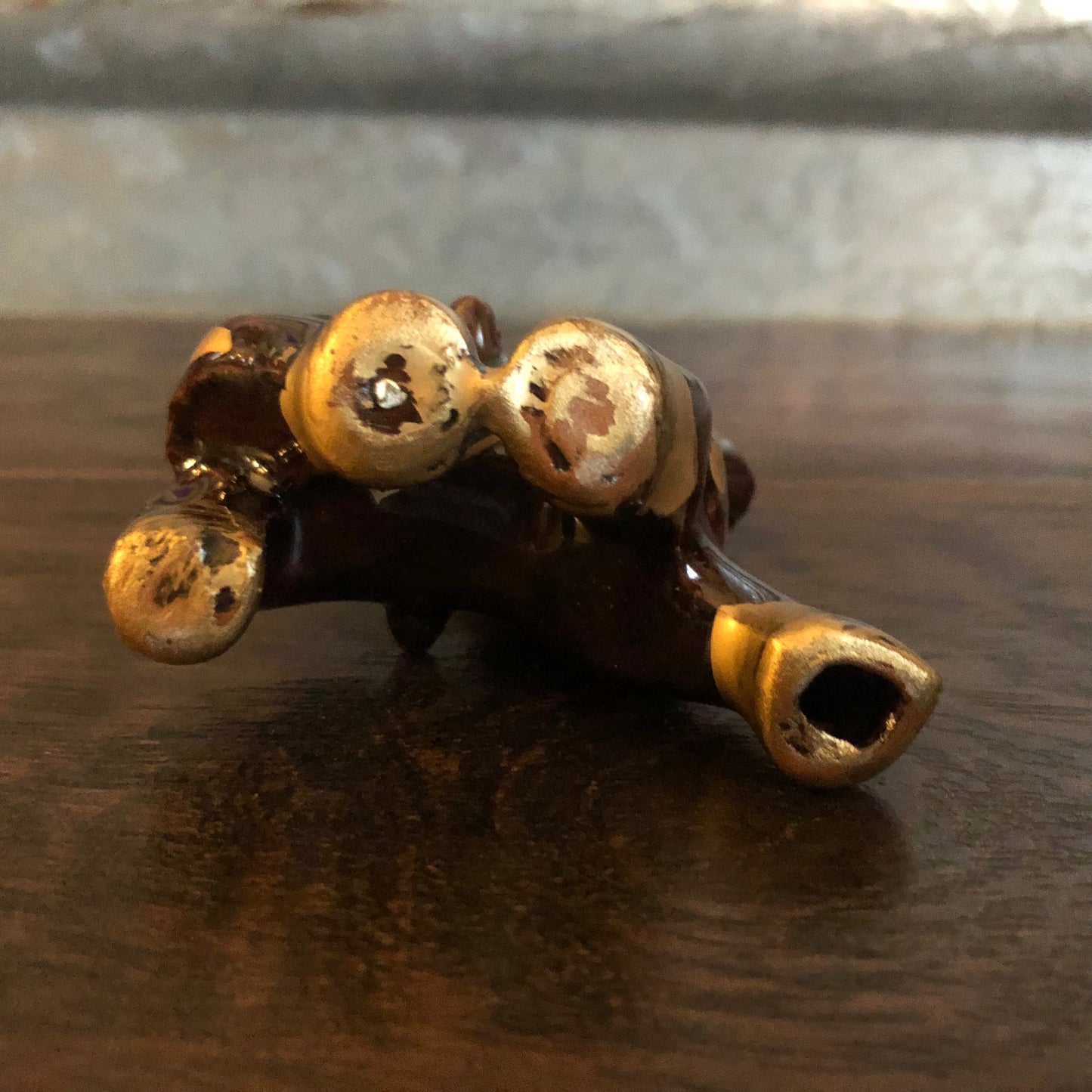 Mid Century Modern Ceramic Donkey with Cart and Little Brown Jugs Salt and Pepper Shakers | Made in Japan