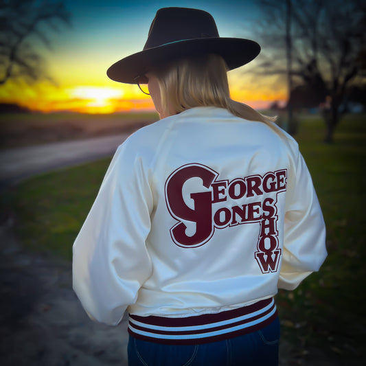 Vintage Western George Jones Show Country Concert Bomber Jacket