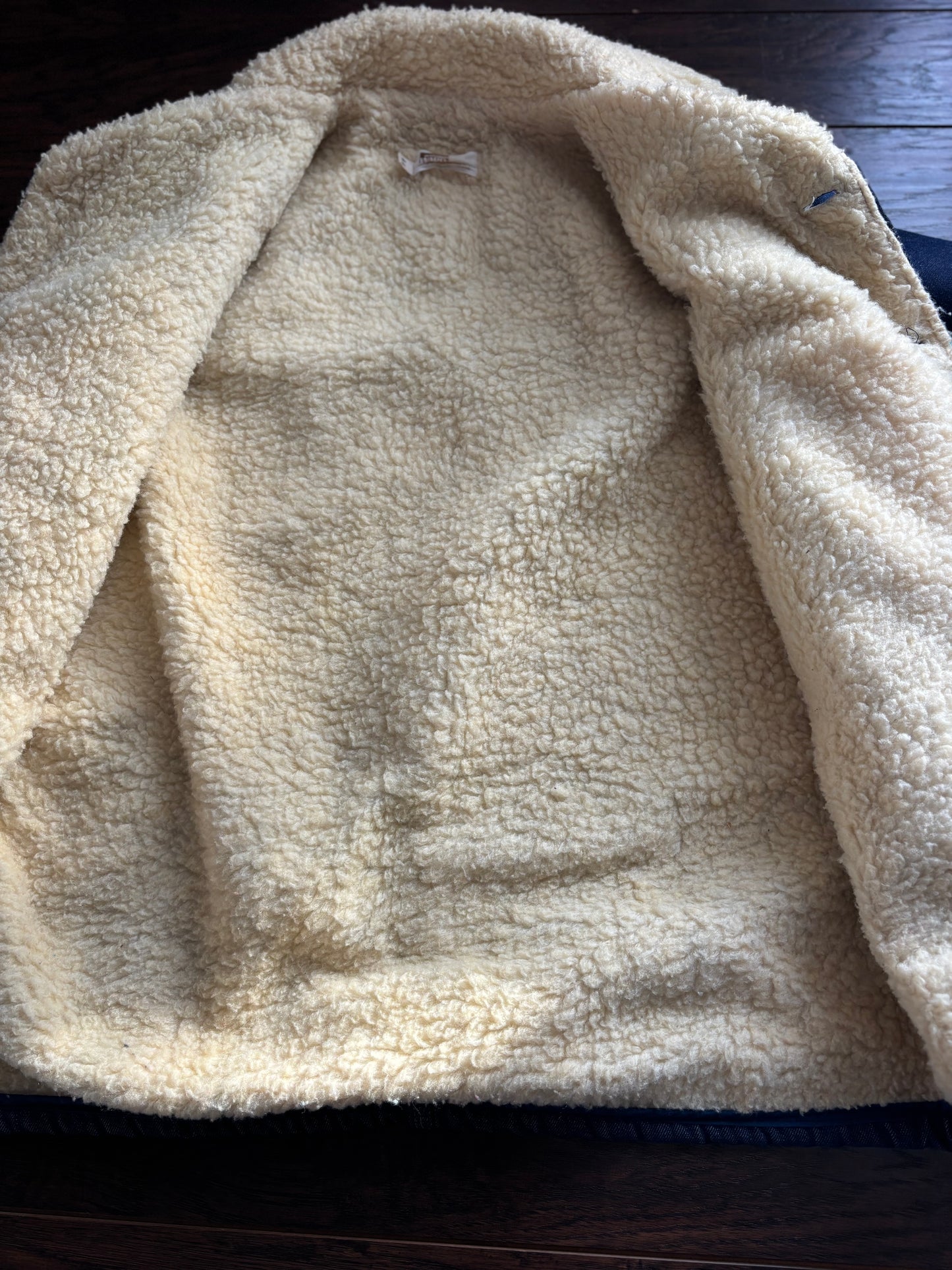 Vintage 1970s Montgomery Ward Sherpa Lined Denim Jacket