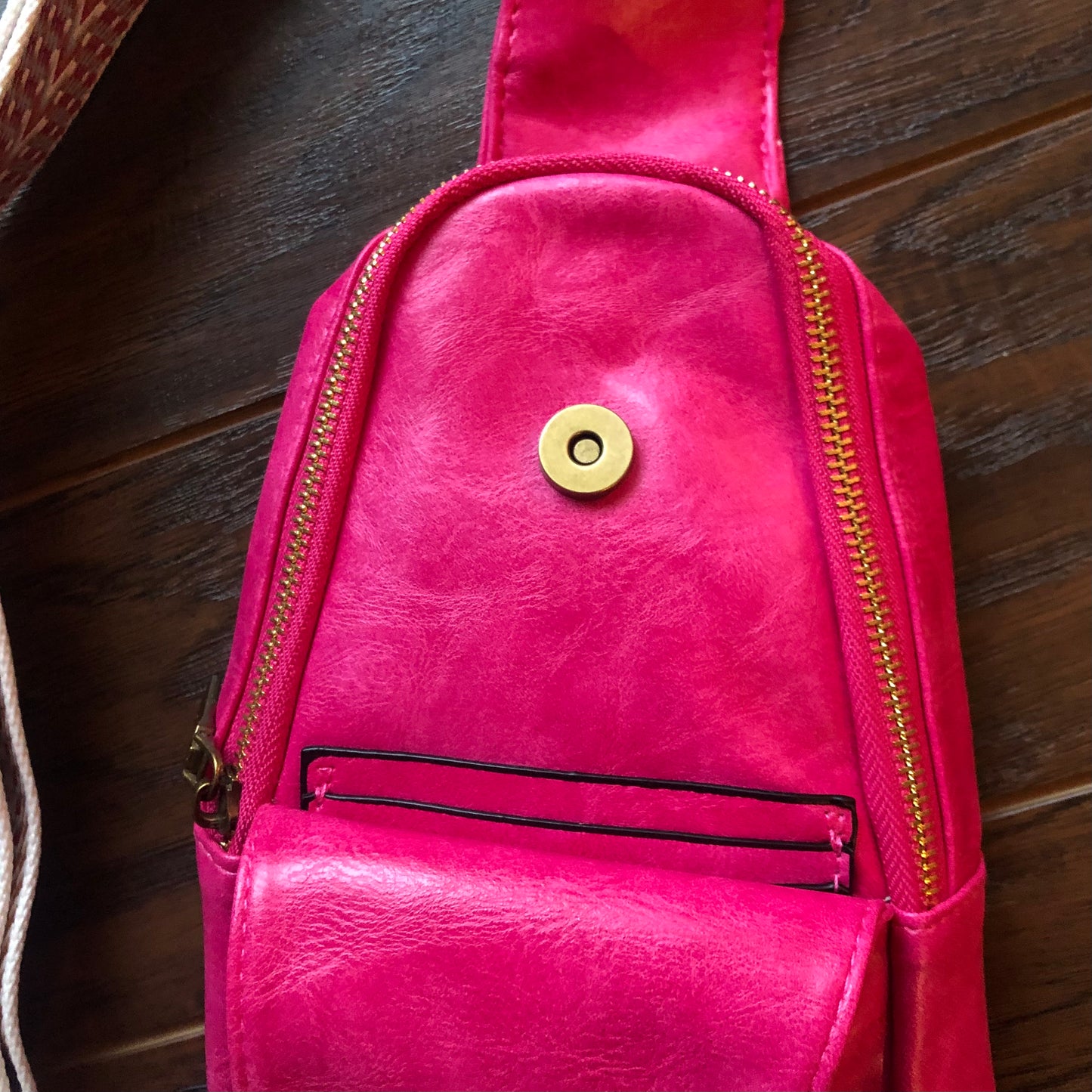 Soft Vegan Leather Crossbody Bag
