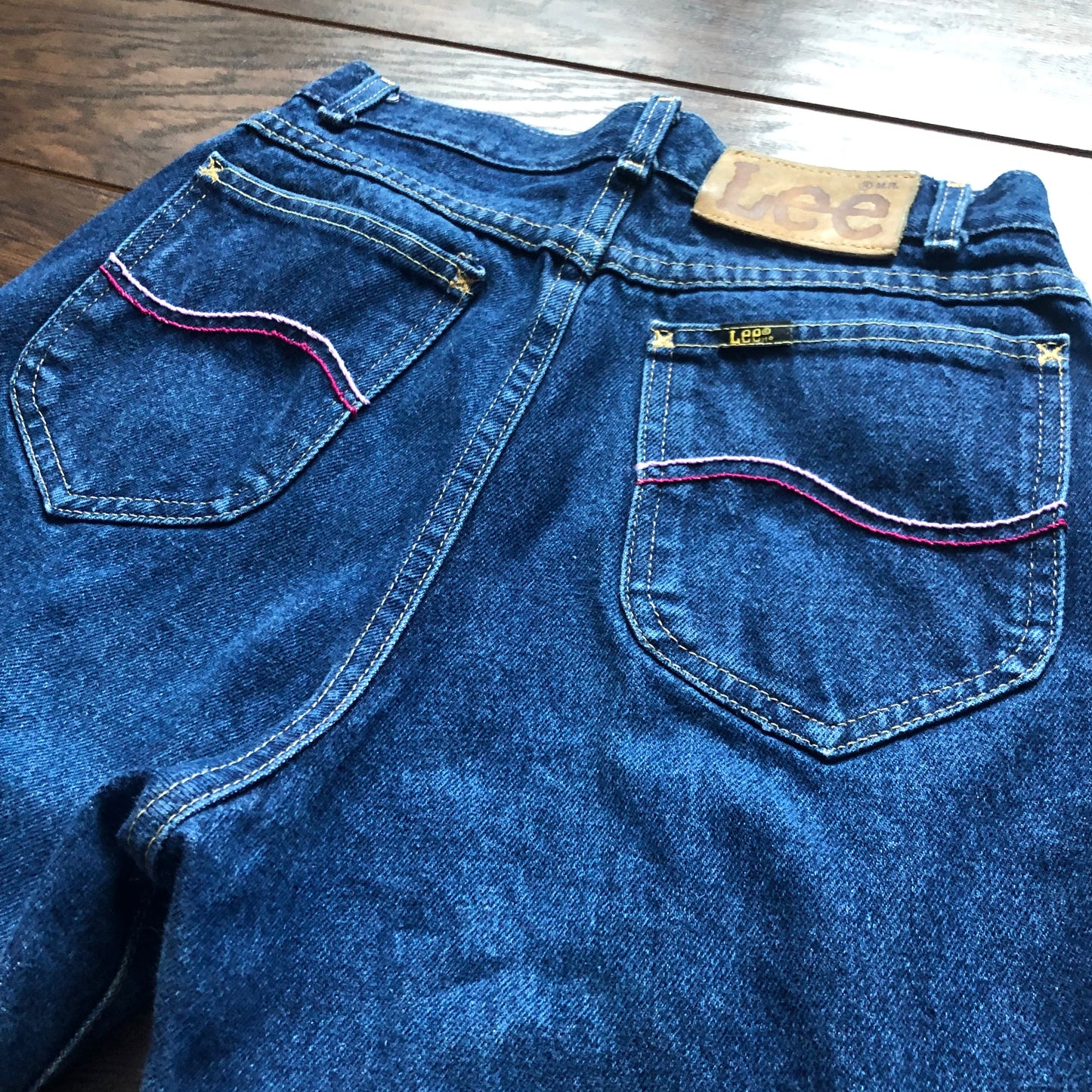 Vintage Western Women’s High Waisted Lee Jeans with Embroidered Back Pockets| Made in USA-Union Made