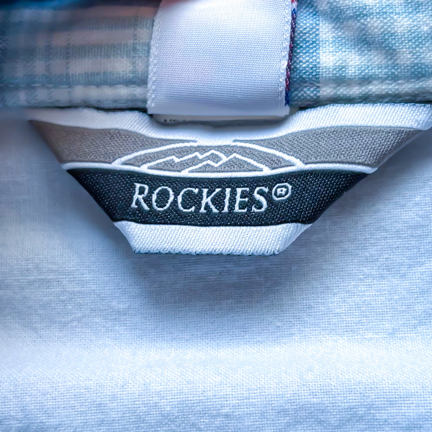 Vintage Western Women’s Rockies Shirt with Plaid Trim and Snap Buttons | Made in USA