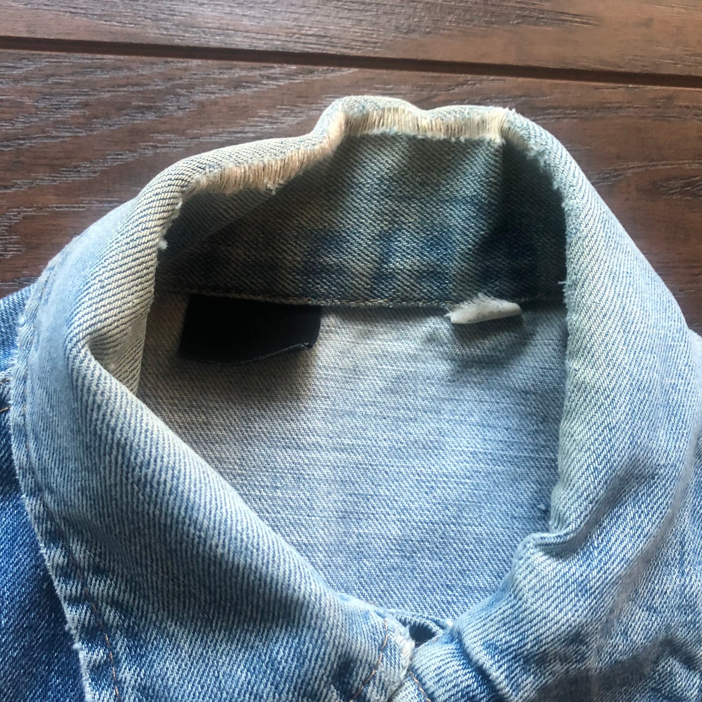 Vintage Western Men’s Roebucks Denim Vest with Patch