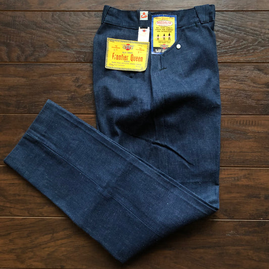 50’s Deadstock Women’s Great Western Garment Company Frontier Queen Snobak Denim with Pearl Snaps | Made in Edmonton, Canada-RARE!!