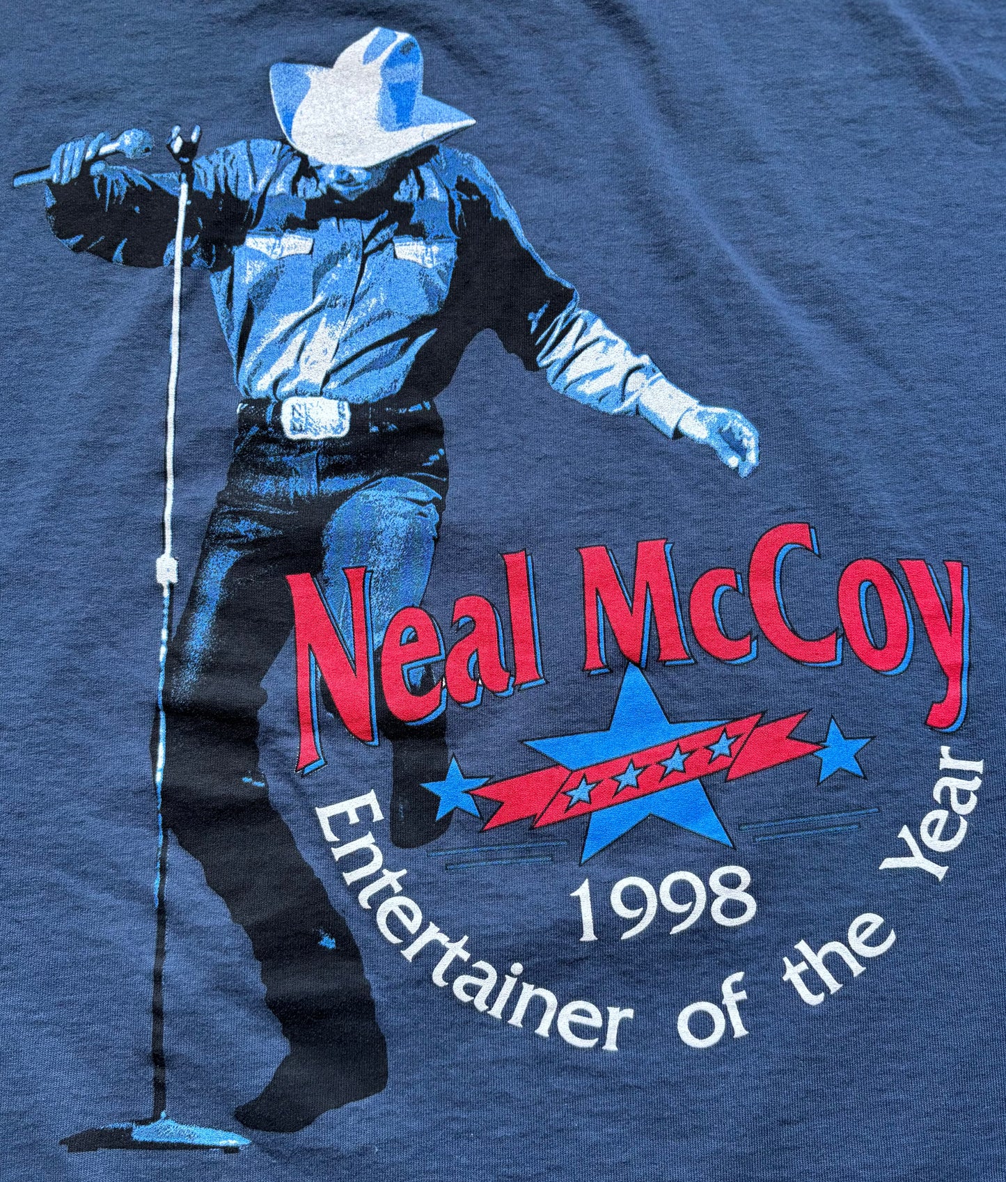 1998 Vintage Western Neal McCoy Entertainer of the Year Country Concert T-shirt | Made In USA