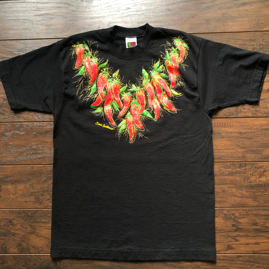 Vintage San Antonio T-Shirt with Chili Peppers Necklace by Kathie | Made in USA