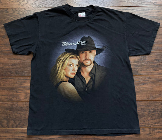 2000 Vintage Western Tim McGraw & Faith Hill “Soul 2 Soul Tour” Country Concert T-shirt