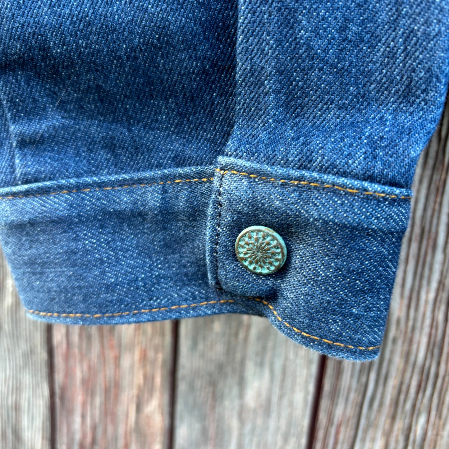 70’s Vintage Western Denim Jacket with Nashville And Jane Patches