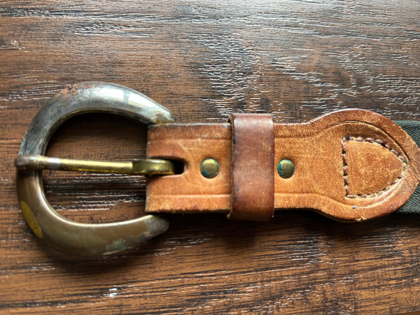 Vintage Western Stretchy Belt with Horse Heads