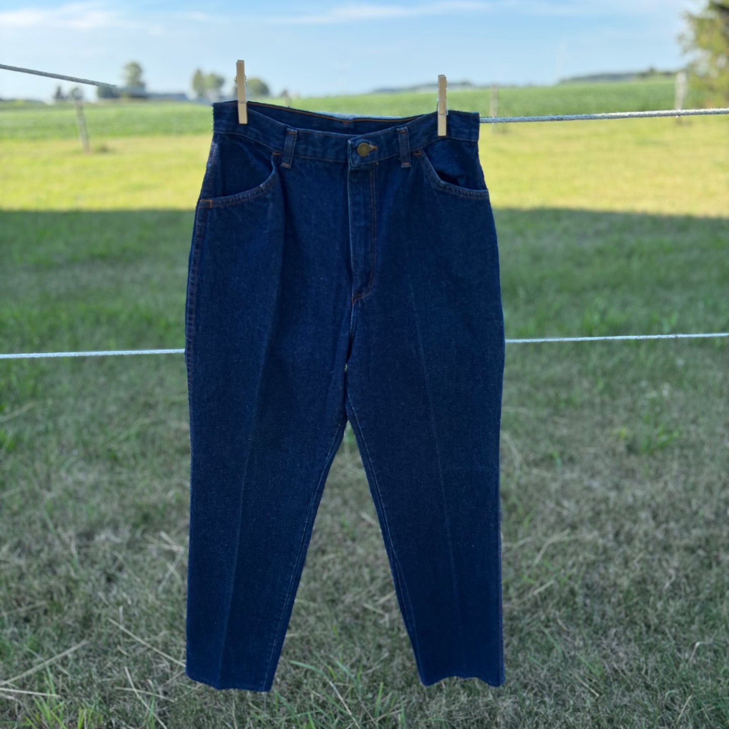 Vintage Western Women’s Rustler Jeans with Desert Patch