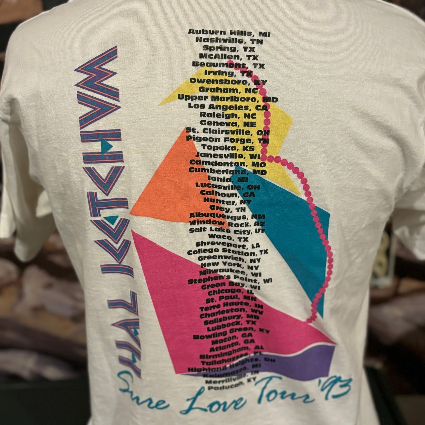 1993 Vintage Western Hal Ketchum “Sure Love Tour” Country Concert T-Shirt | Made in USA