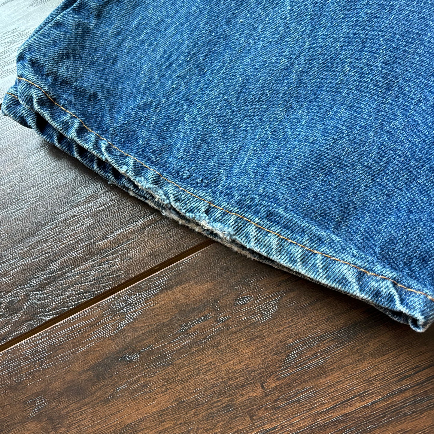 Vintage Western Levi’s Orange Tab Jeans with Hand Embroidered Pockets