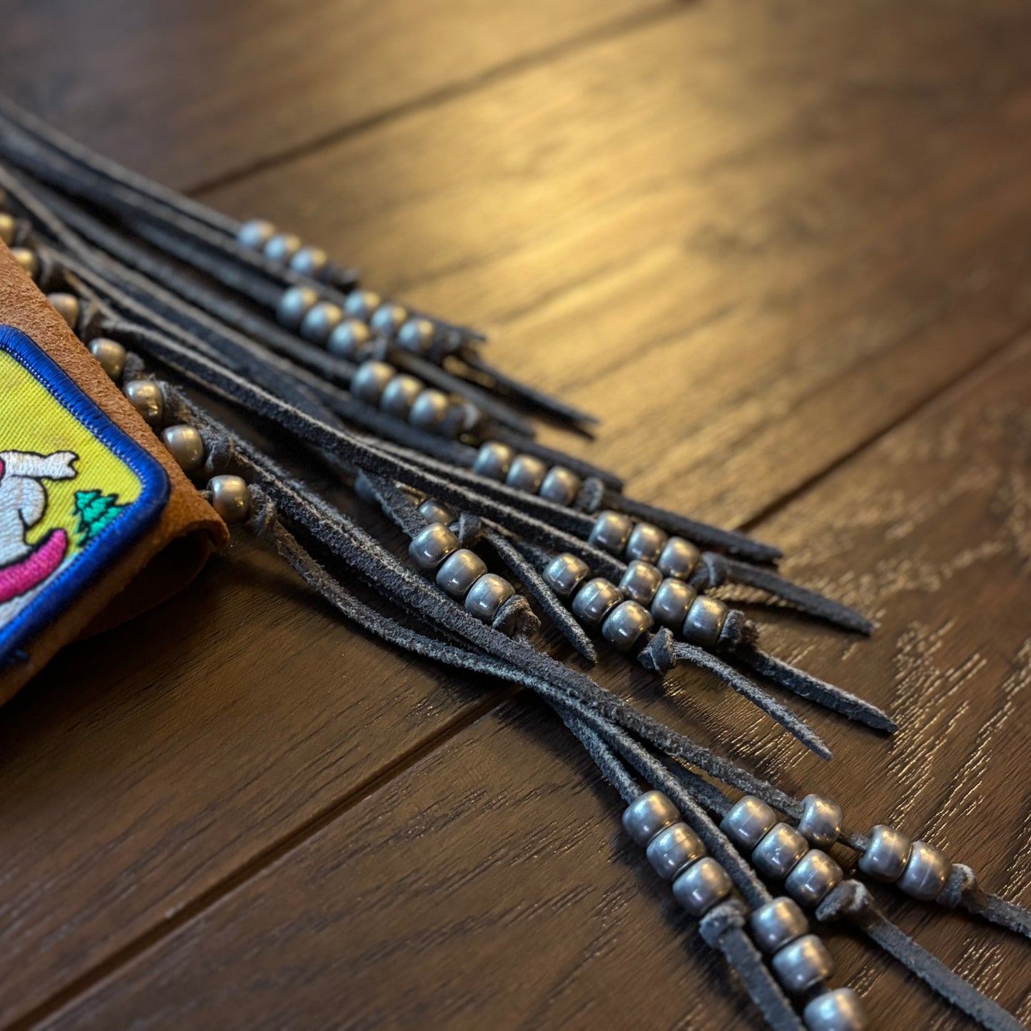 90’s Vintage Suede Kids YMCA Indian Guides with Participation and Achievement Patches