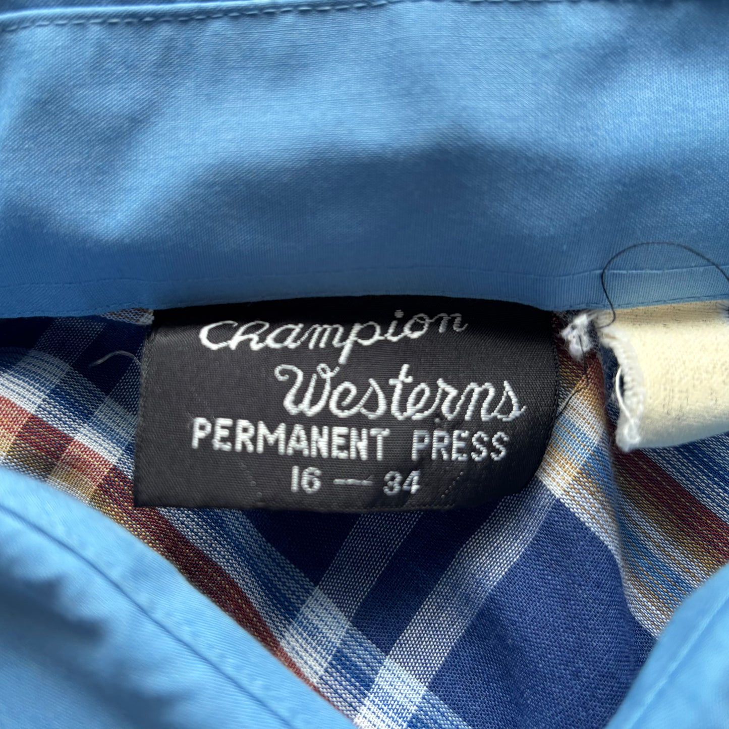 Vintage Western Men’s Champion Western Shirt with Snap Buttons