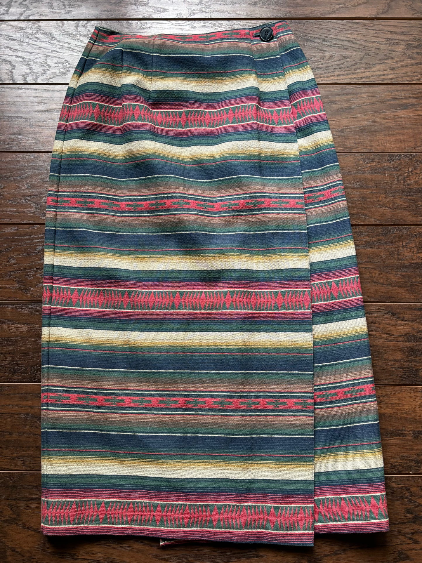 Vintage Southwestern Women’s Sharon Young Sportswear 2 Piece Serape Jacket and Skirt | Made in USA