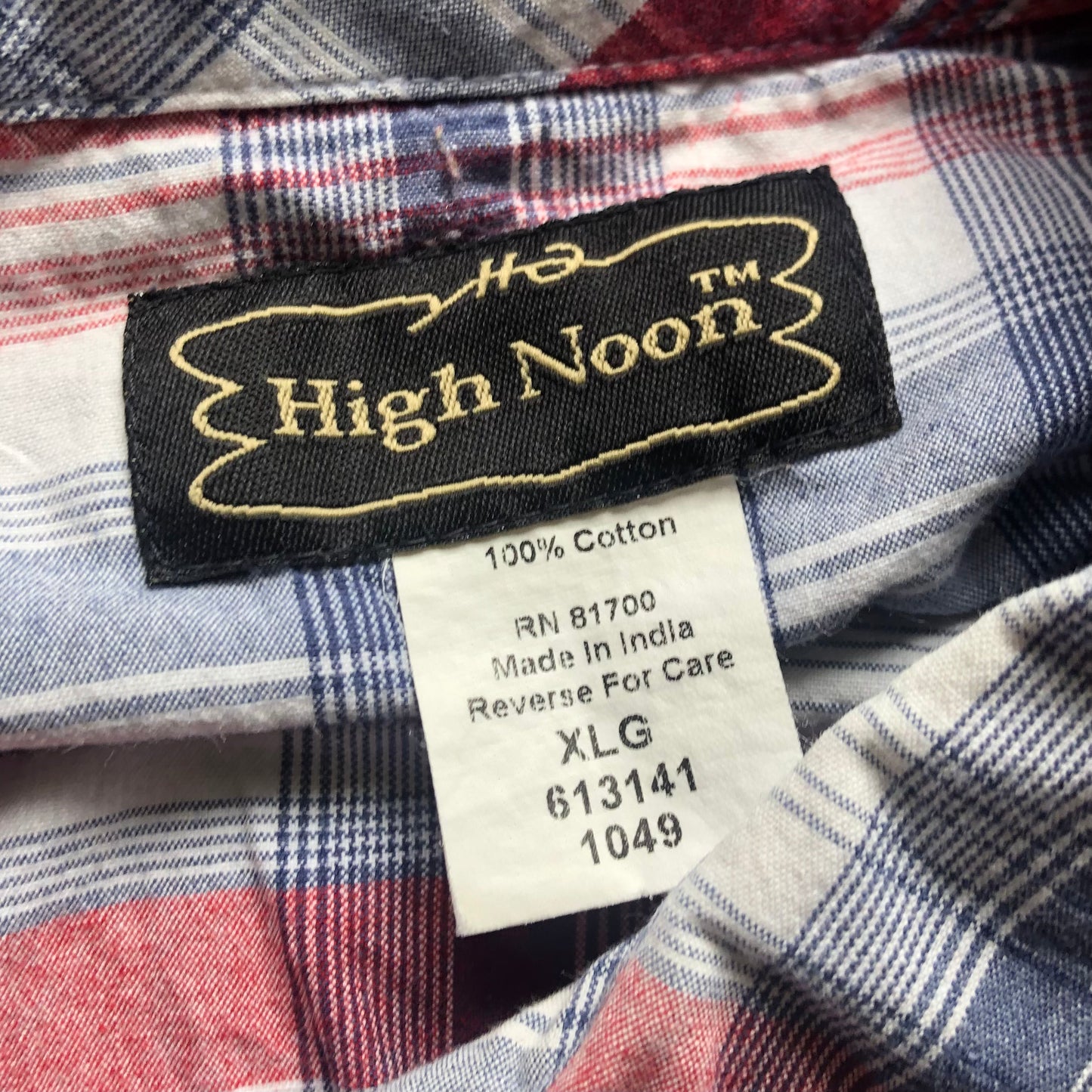 Vintage High Noon Western Shirt with Snap Buttons