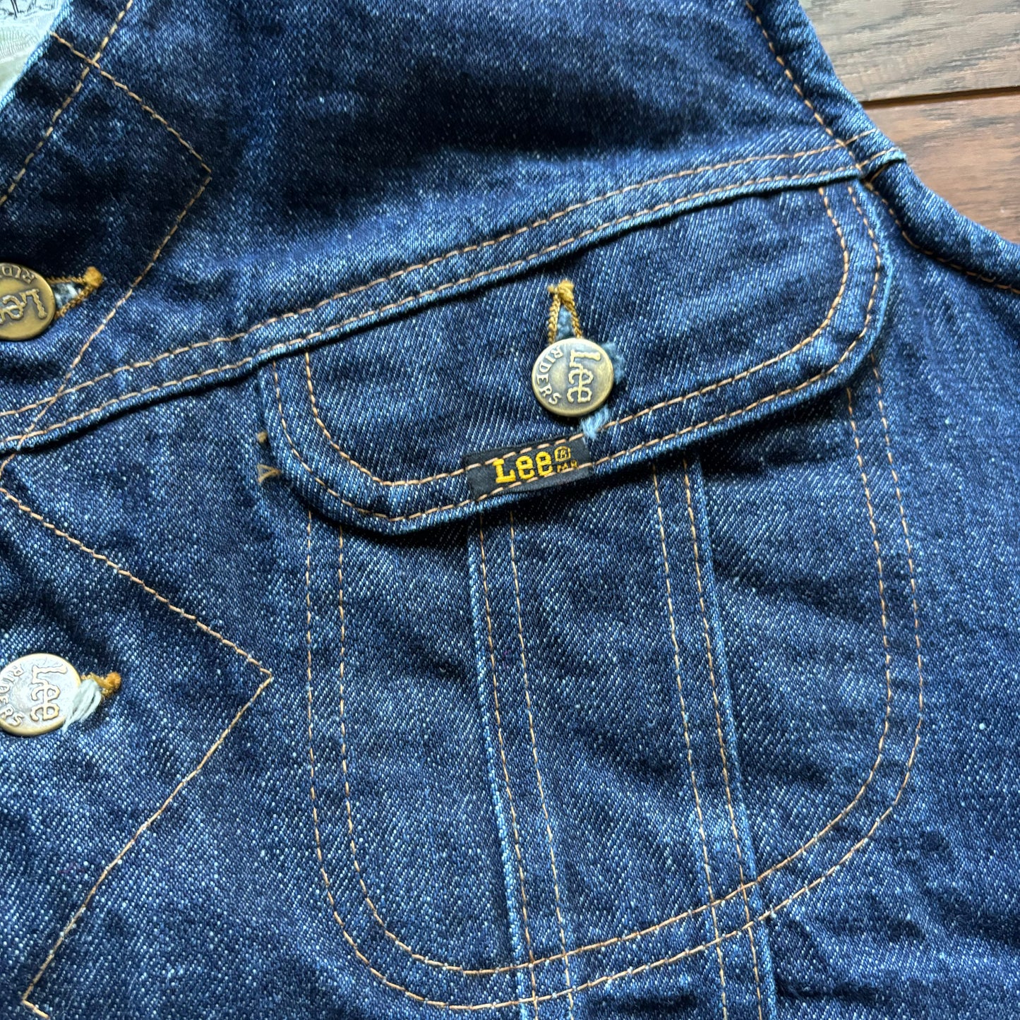 70’s Vintage Western Men’s Lee Storm Rider Denim Vest with Sherpa Lining | Made in USA