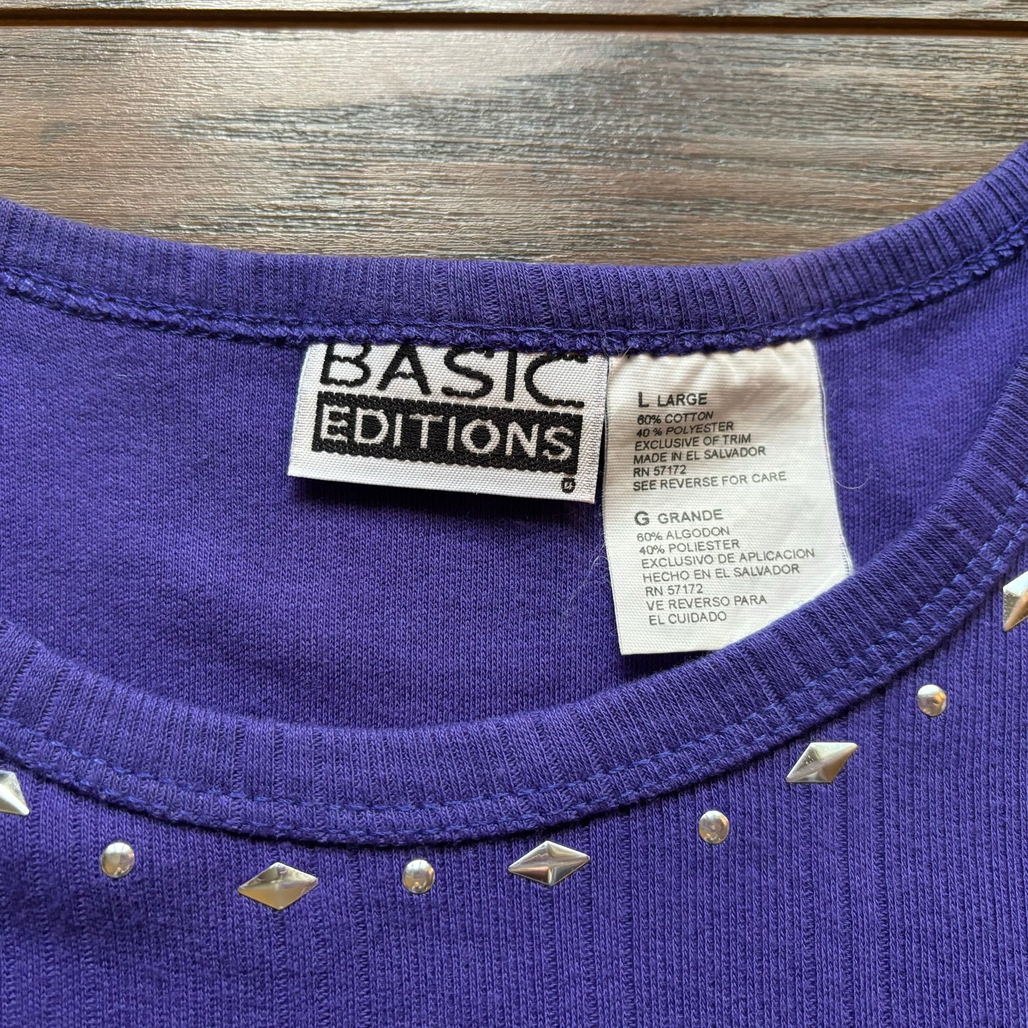 90’s Vintage Western Women’s Basic Editions Shirt with Fringe