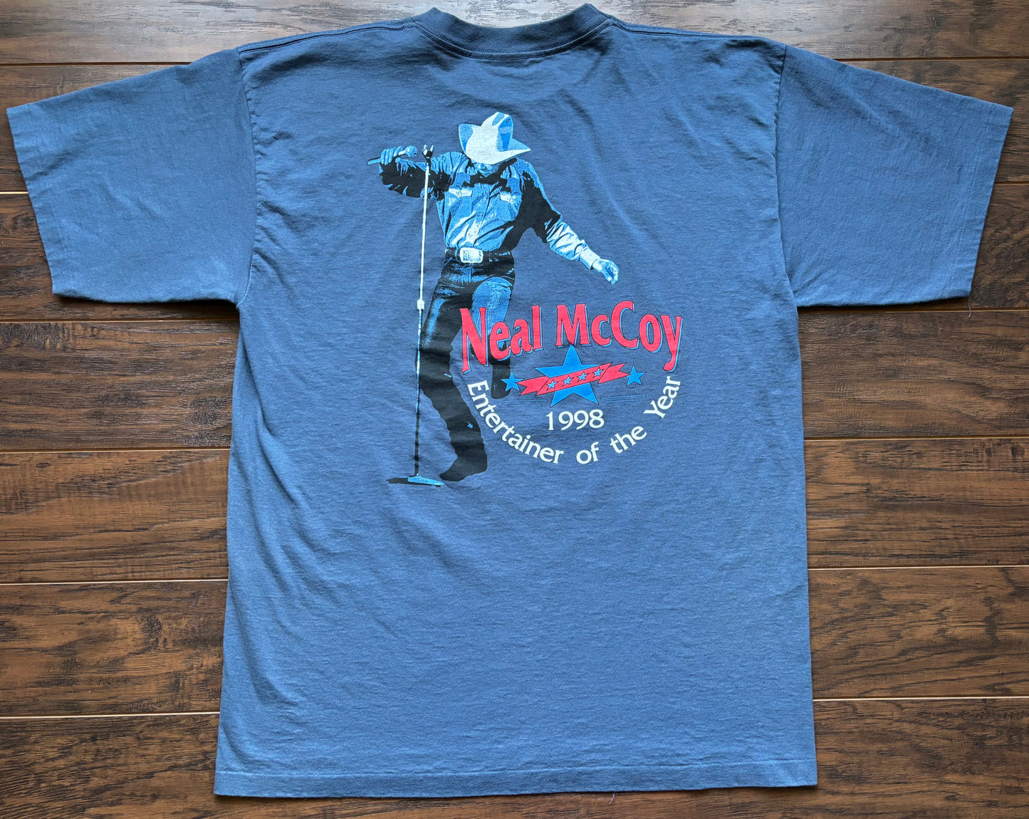 1998 Vintage Western Neal McCoy Entertainer of the Year Country Concert T-shirt | Made In USA