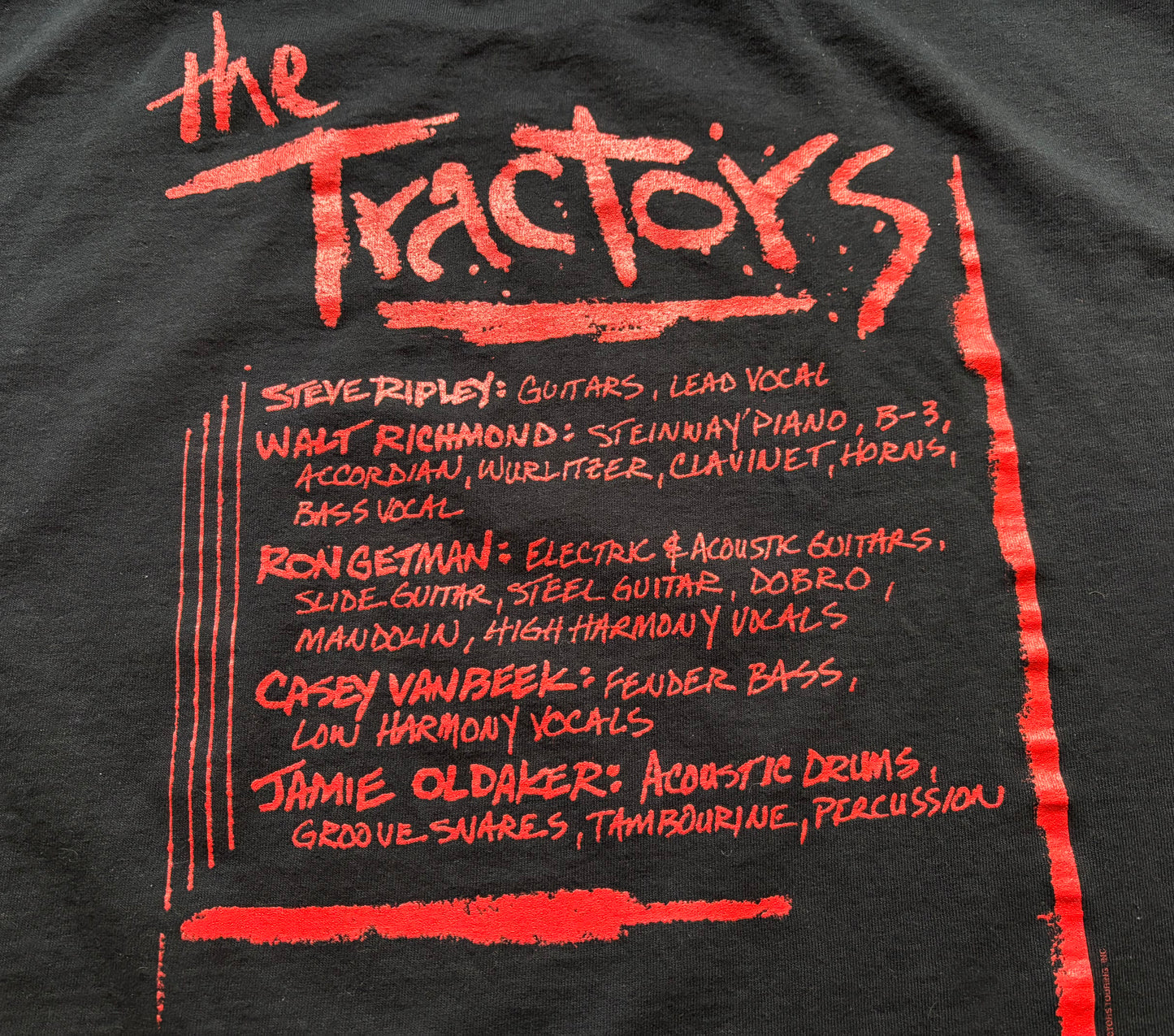 1995 Vintage Western The Tractors Country Concert T-Shirt | Deadstock