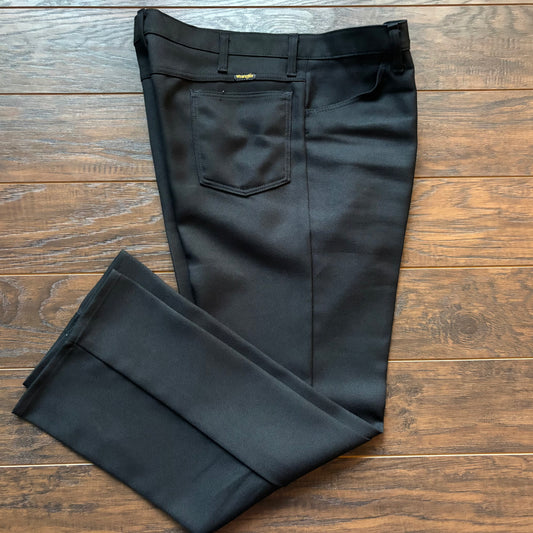 Vintage Western Men’s Wrangler Polyester Trousers | Made in USA