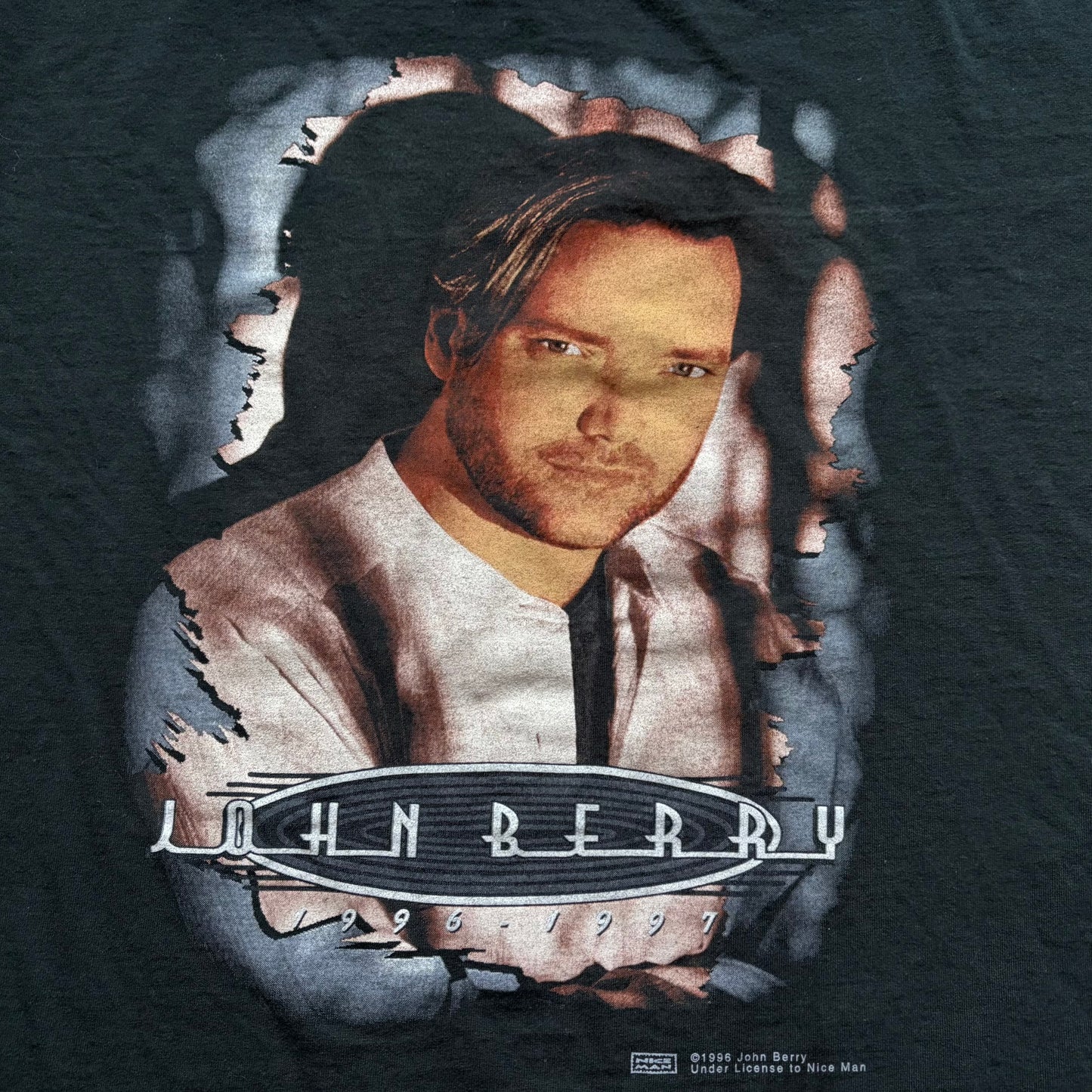 1996 Vintage Western John Berry Country Concert Tour T-Shirt | Made in USA