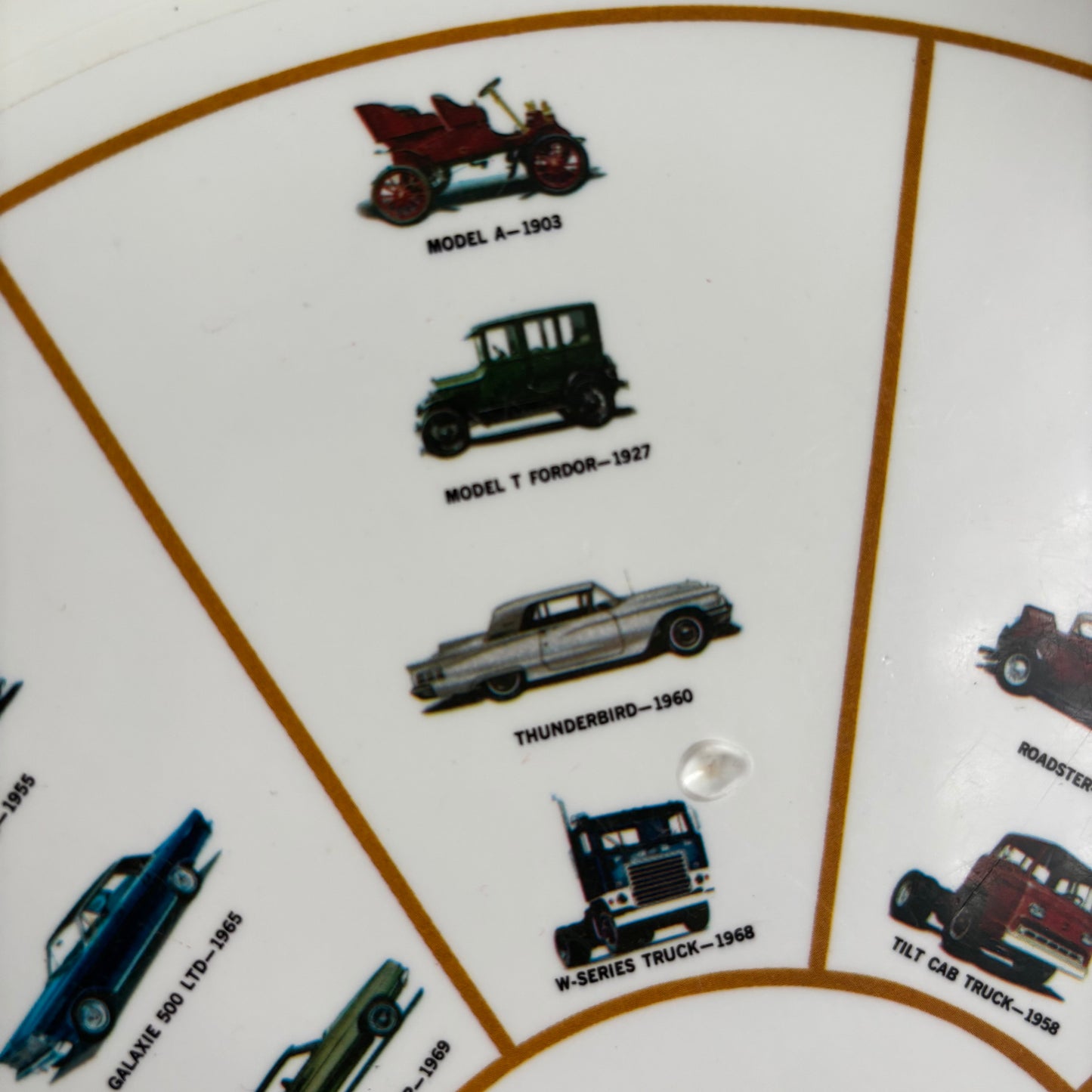 1968 Vintage West Bend Thermo Serv Ford Club Serving Tray