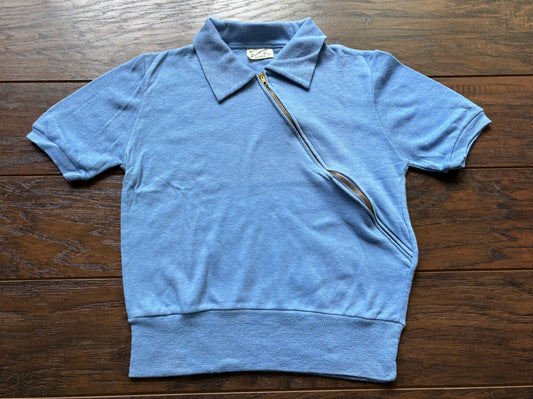 60’s Vintage Women’s A Loomcraft Art Exclusive Collared Shirt with Jet Zipper