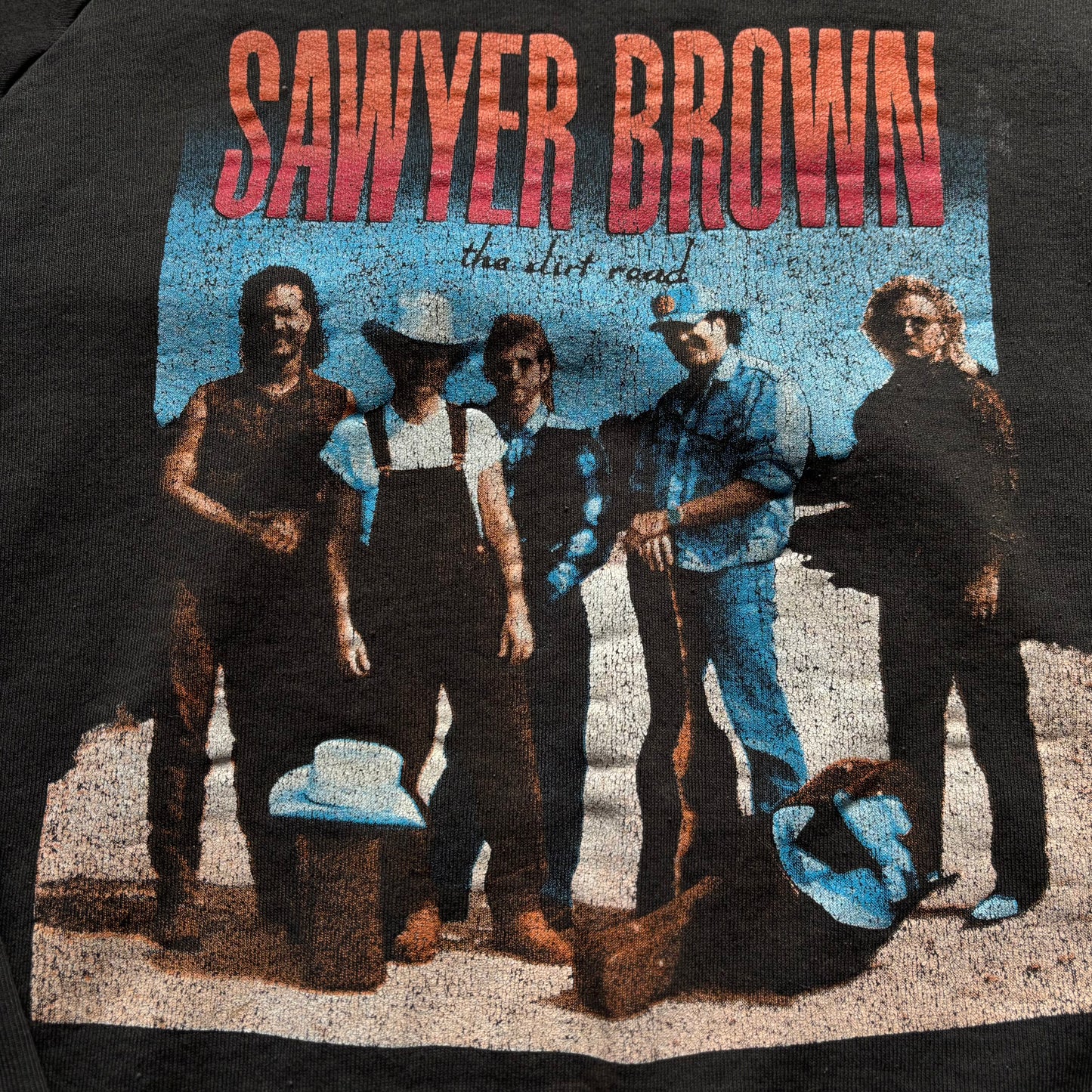1992 Vintage Western Sawyer Brown “The Dirt Road” Country Concert Sweatshirt | Made in USA