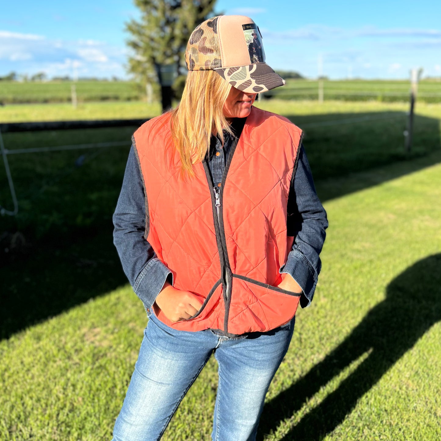 Vintage Reversible Camouflage Hunting Vest