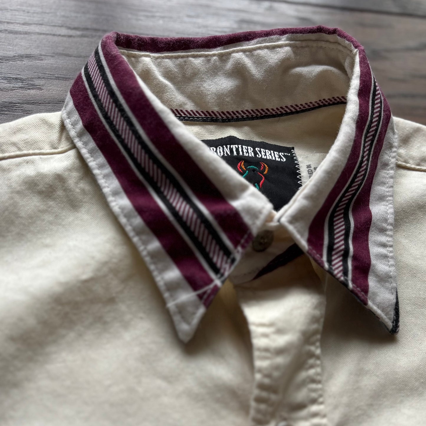 90’s Vintage Western Men’s Frontier Series with Stripes Shirt