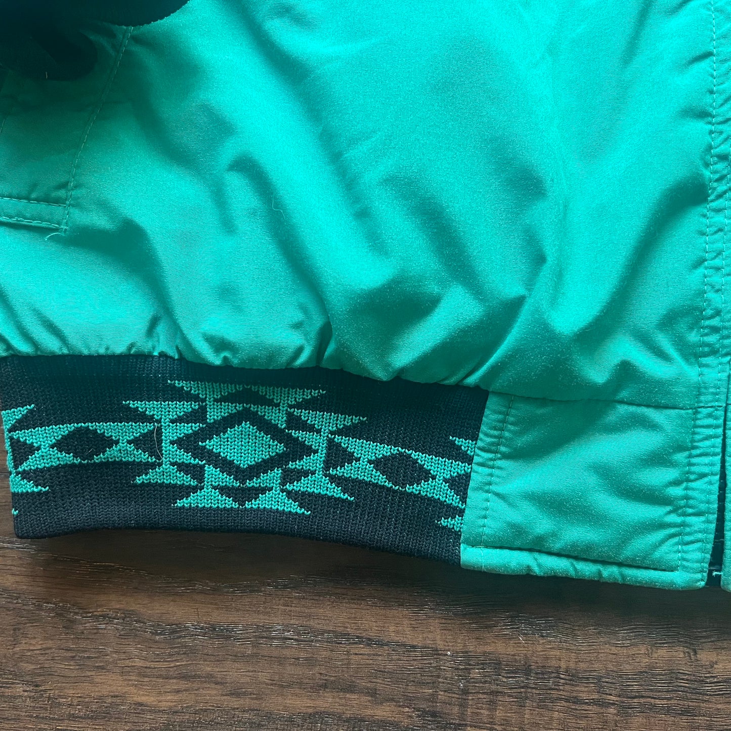 Vintage Western Comfy Casual Bomber Jacket with Aztec Print | Made In USA