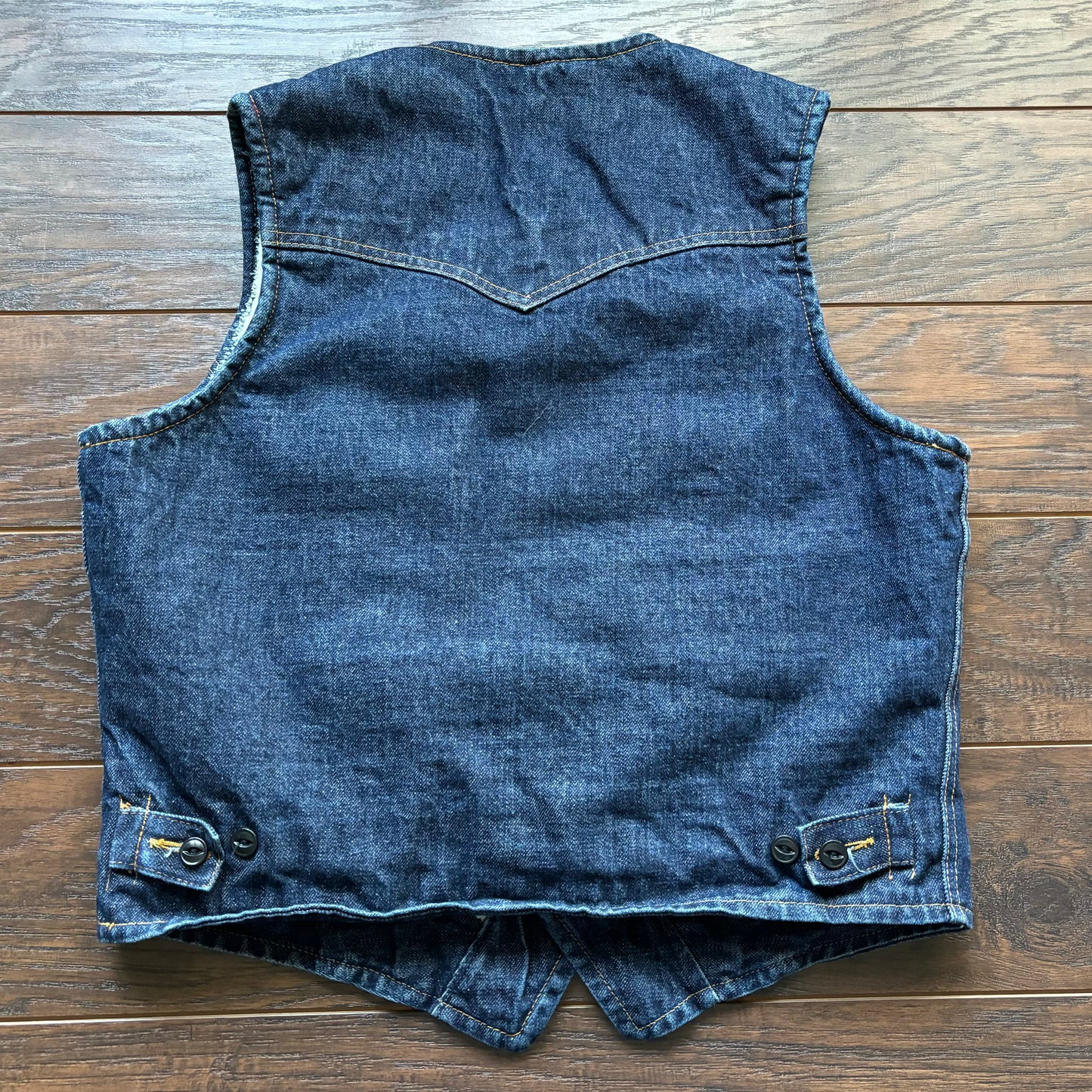 70’s Vintage Western Men’s Lee Storm Rider Denim Vest with Sherpa Lining | Made in USA