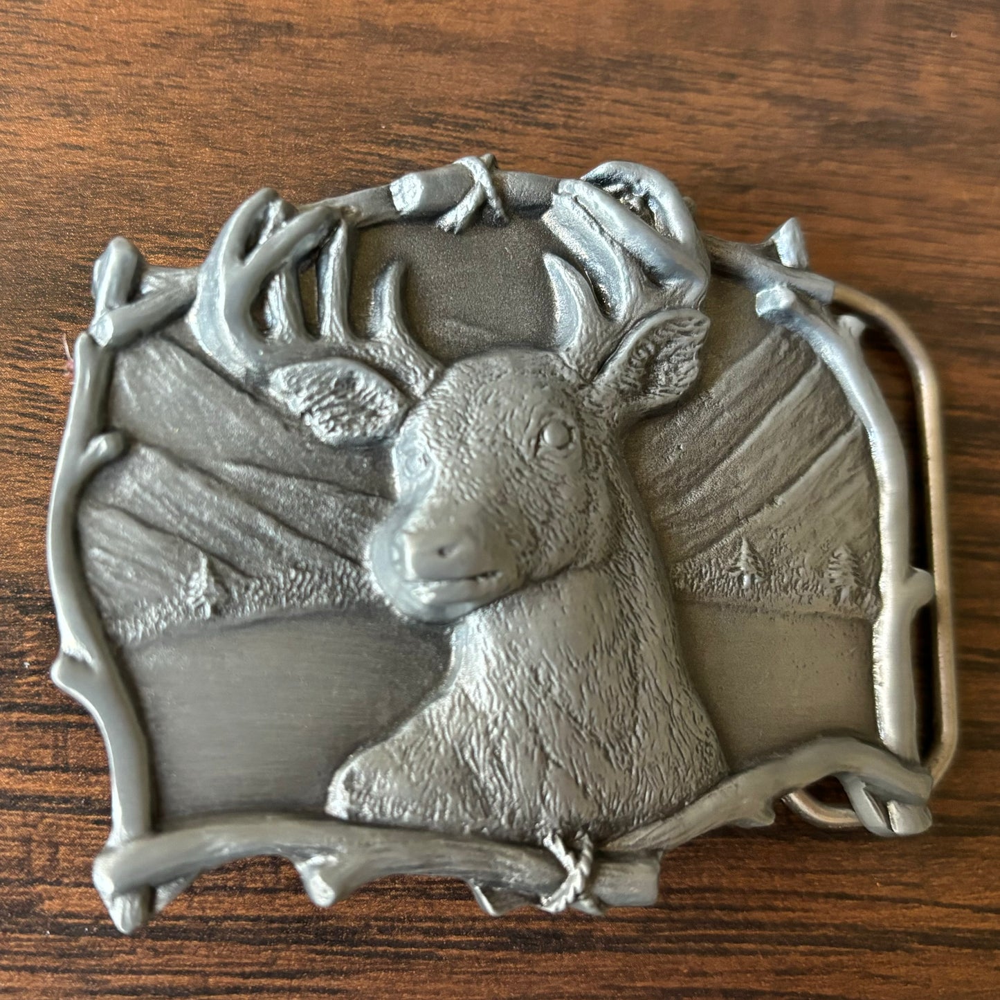 1994 Vintage 3D Buck Belt Buckle | The Great American Buckle Co
