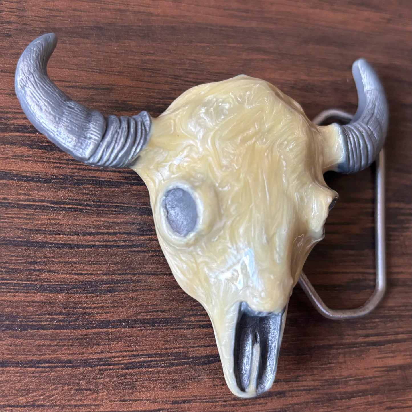 Vintage MM Limited Chicago Steer Skull Belt Buckle