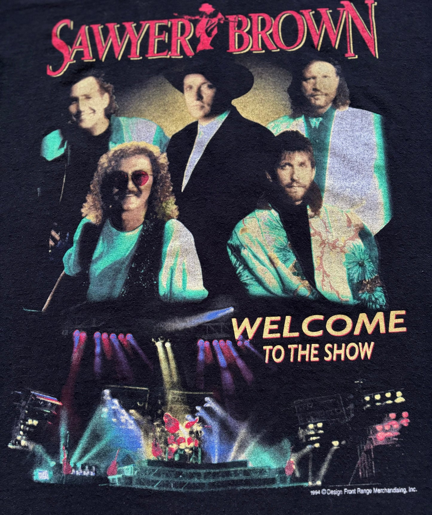 94’ Vintage Sawyer Brown Country Concert T-shirt | Welcome To The Show