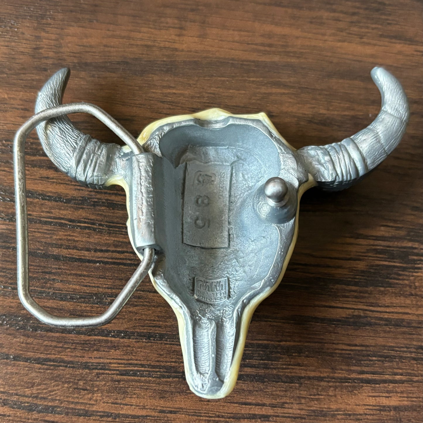 Vintage MM Limited Chicago Steer Skull Belt Buckle