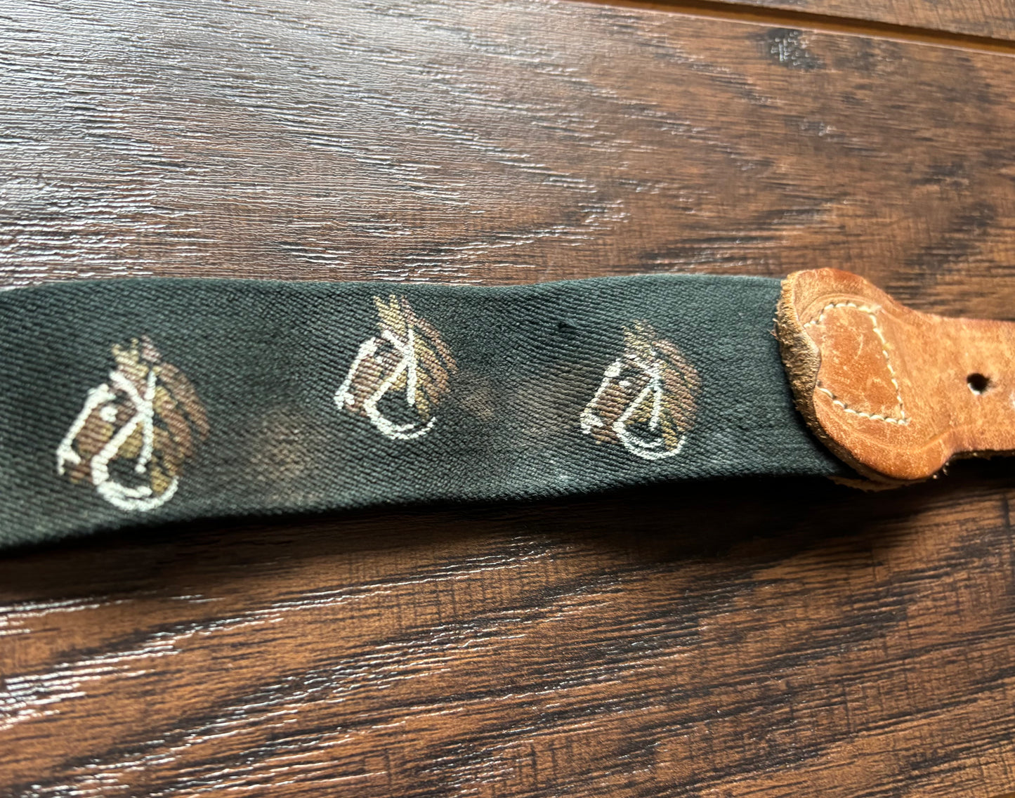 Vintage Western Stretchy Belt with Horse Heads