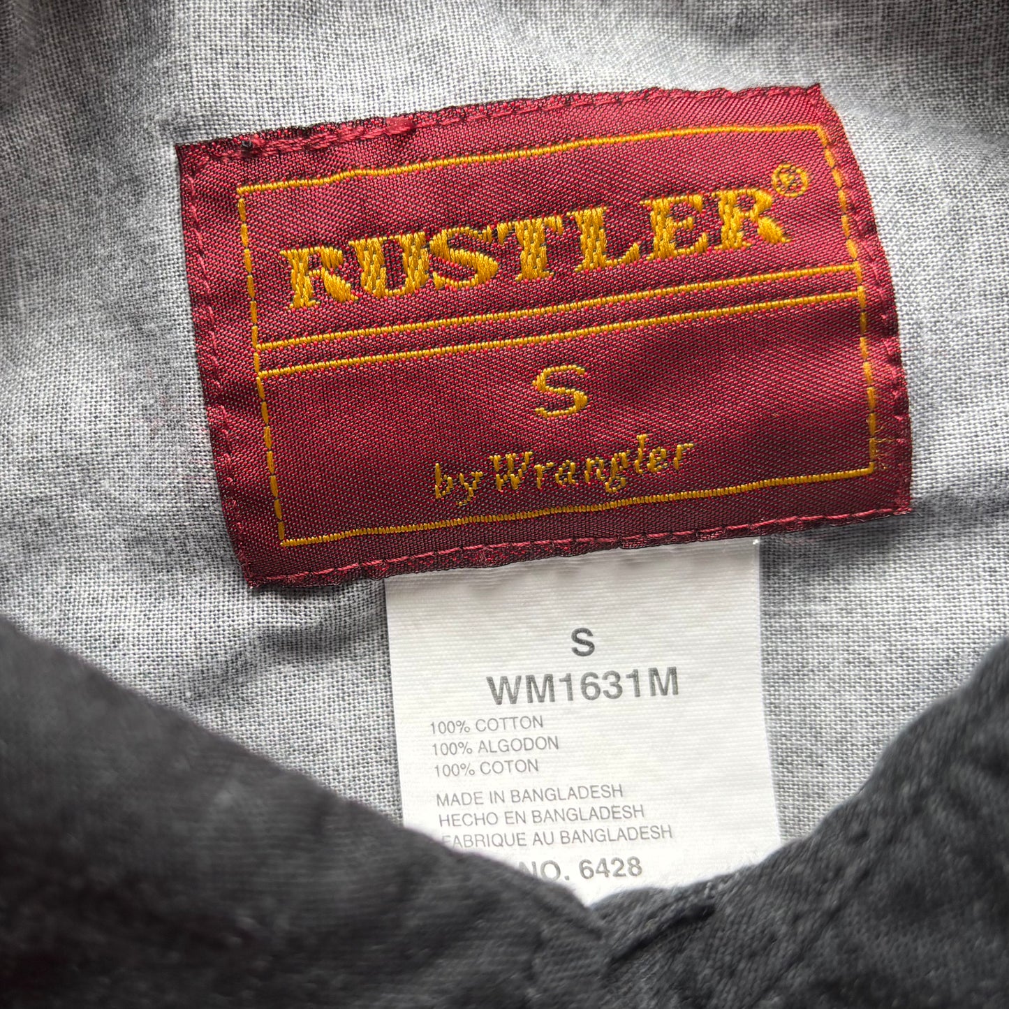 90’s Vintage Western Men’s Rustler Shirt with Aztec Print
