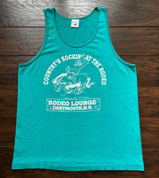 Vintage Western “Country’s Rockin’ At The Rodeo” Tank Top Rodeo Lounge | Dartmouth, N.S RARE