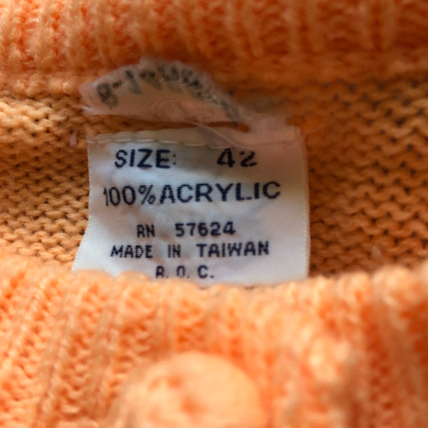 70’s Vintage Western 100% Acrylic Cardigan Sweater | Made in Taiwan