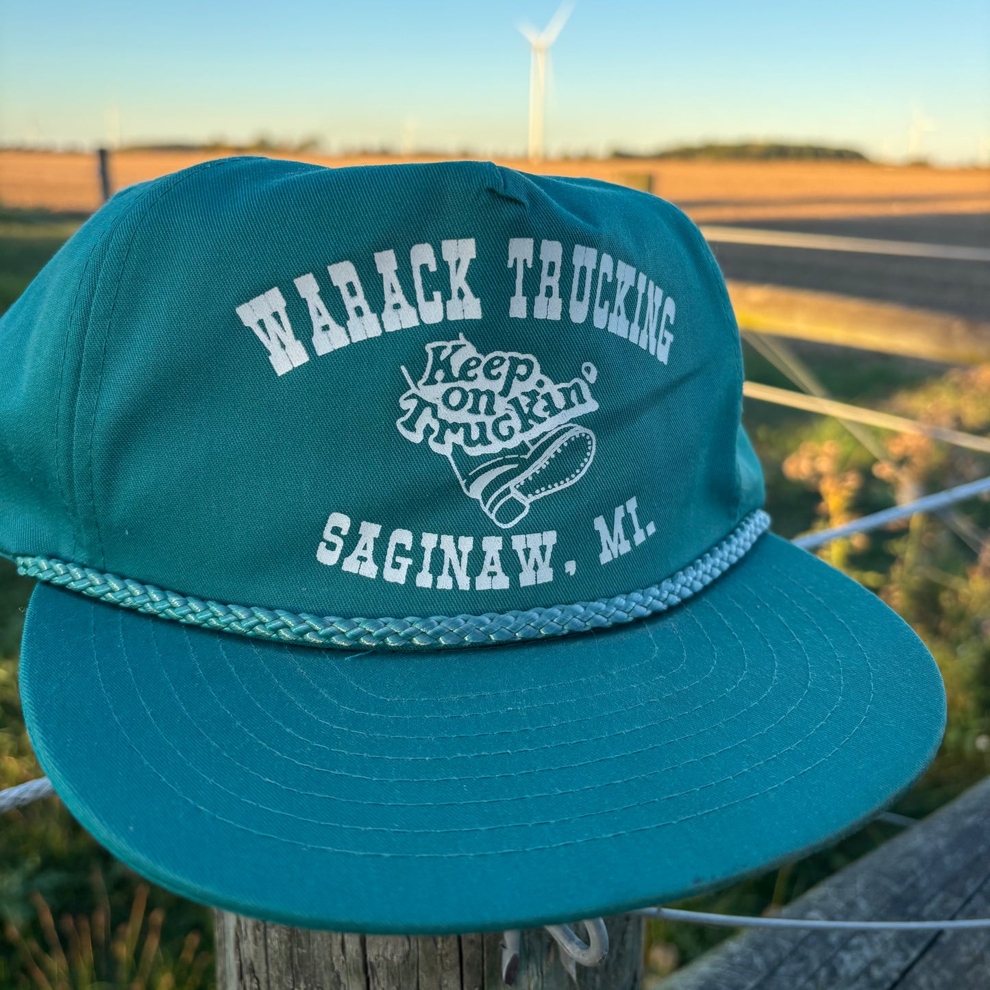 Vintage Warack Trucking Snapback Hat “Keep On Truckin” | Saginaw, MI