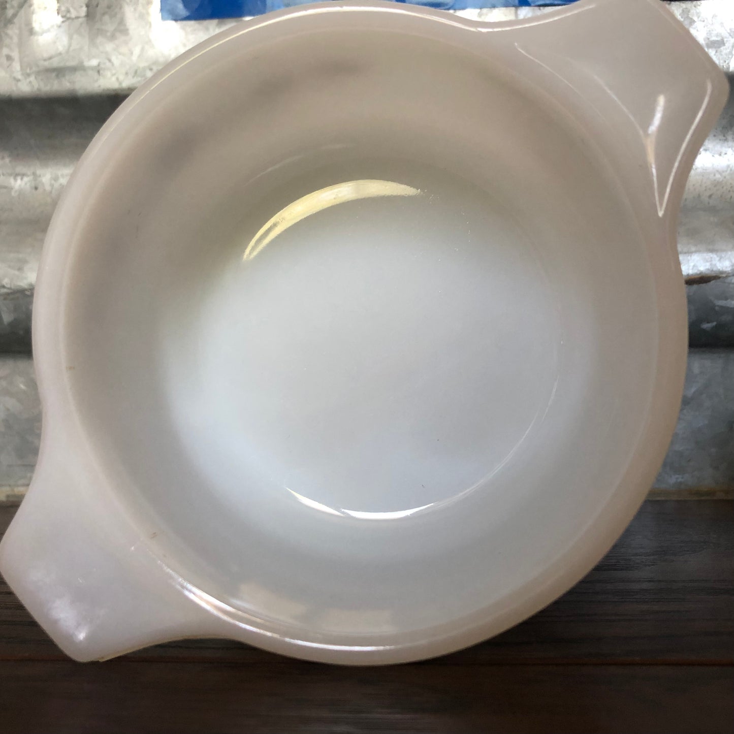 Set Of 2 Vintage Small PYR-O-REY Dynaware Milk Glass Casserole Dish with Brown Daisies