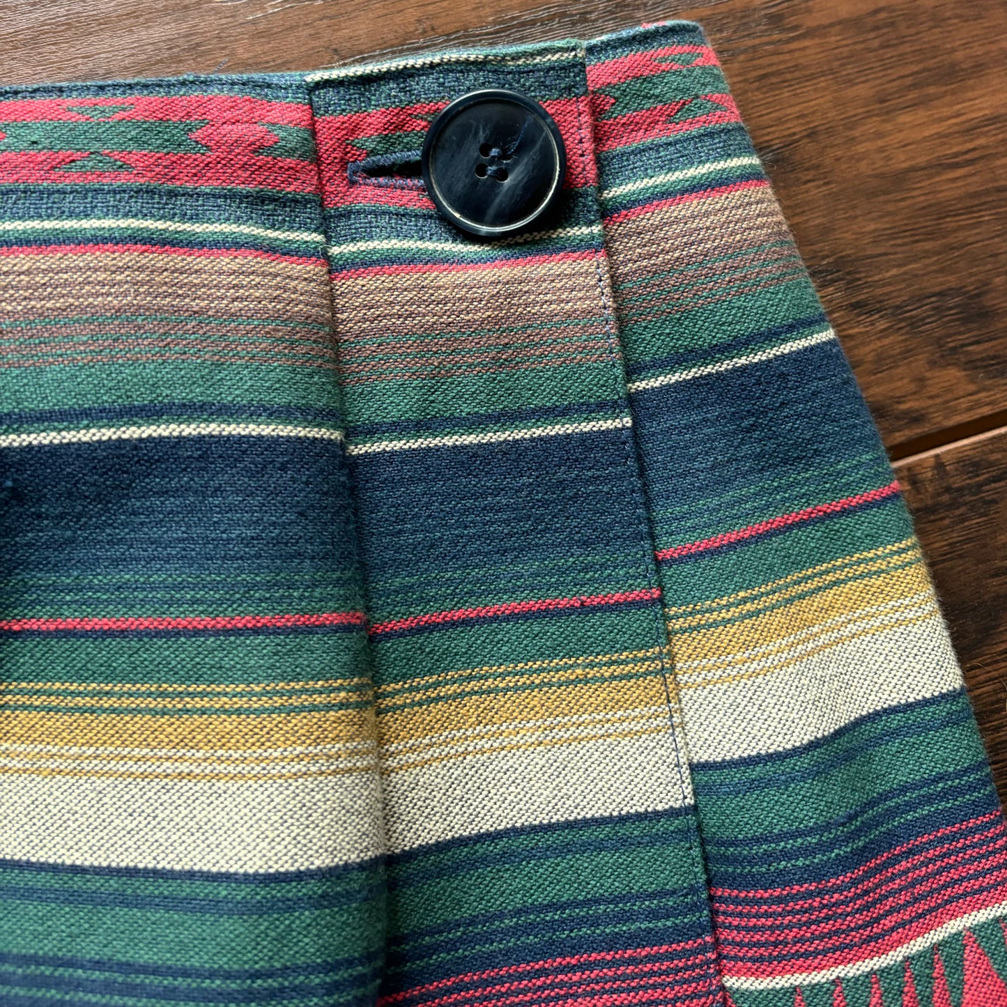 Vintage Southwestern Women’s Sharon Young Sportswear 2 Piece Serape Jacket and Skirt | Made in USA